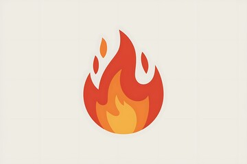 fire and flames icon illustration 