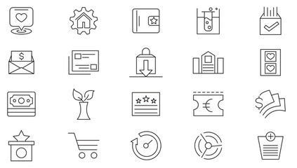 Color line icon set.  Color palette, liquid, management, teamwork, business, leadership, mentoring, implementation,  loan, money, digital nomad line icon set. UI thin line icon pack.