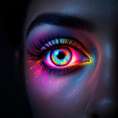 Fototapeta premium Abstract Digital Futuristic Eye