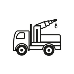 truck with crane icon