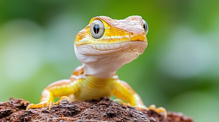 The predatory gaze of a reptile is characterized by its intense, unwavering focus and the piercing quality of its eyes