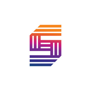 Initial Letter S Monogram, Logo Design Vector Illustrations