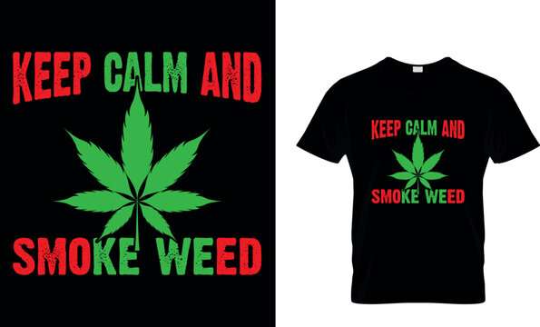 cannabis Typography T shirt Design with editable vector graphic. one joint a day keeps the bad mood away.