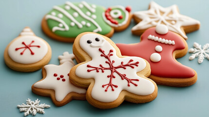 Obraz premium christmas cookies on table