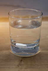  water glass medical pill