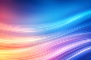 Obraz premium Abstract Flowing Gradient Light Waves Across Contemporary Digital Art Backdrop