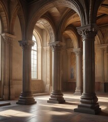 Obraz premium Decorative archways and columns in the Church of Saints Cyril and Methodius , church, methodius