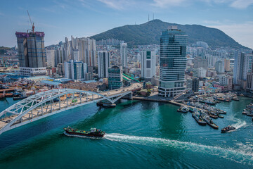 Fototapeta premium Busan, South Korea - October 12 2024 