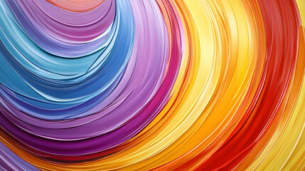 Fototapeta premium Colorful abstract swirl of paint displaying vibrant hues and smooth textures in a creative artistic pattern