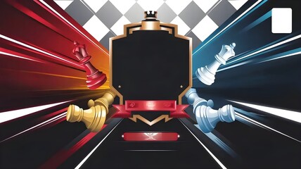 Background for chess Poster and flyers