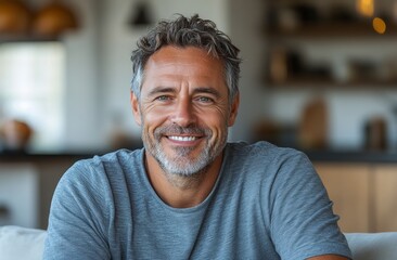 Obraz premium Smiling Mature Man Portrait
