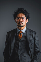 Fototapeta premium businessman portrait in a studio concept