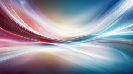 Obraz premium Abstract colorful light streaks forming dynamic waves.