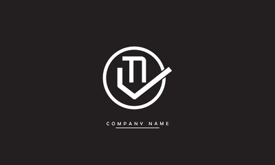 VM, MV, V, M Abstract Letters Logo Monogram