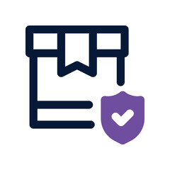 secure box icon. vector dual tone icon for your website, mobile, presentation, and logo design.