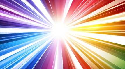 Obraz premium Abstract colorful radial burst background.