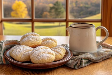 Delicious Homemade Cookies with Coffee in Cozy Setting