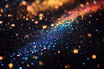 Fototapeta premium blue christmas lights background