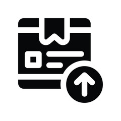 Fototapeta premium export icon. vector glyph icon for your website, mobile, presentation, and logo design.