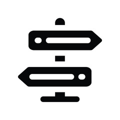 Obraz premium direction icon. vector glyph icon for your website, mobile, presentation, and logo design.