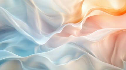 Fototapeta premium Abstract wave of soft pastel colors blending seamlessly