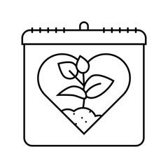 familiy international day line icon vector. familiy international day sign. isolated contour symbol black illustration