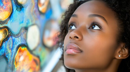 Colleagues engaging in a virtual brainstorming session with colorful sticky notes on screen