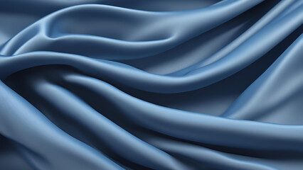 Obraz premium Blue Flag Textile in 4K quality. A true-to-life looping animation that emphasizes the detailed texture of the waving fabric
