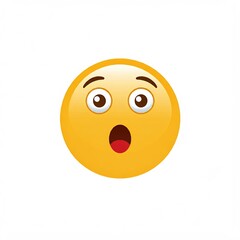 Fototapeta premium A surprised emoji.