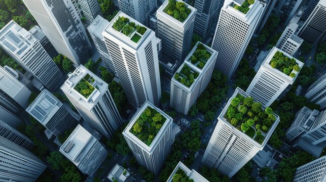 Human Centric Urbanism Concept , Sustainable Urban Landscape with Interconnected Architectural