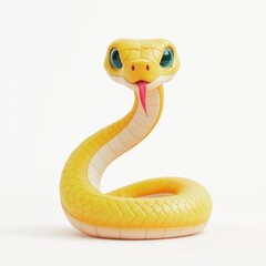 Fototapeta premium Cartoon Snake Icon