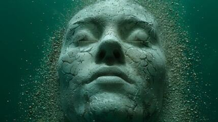 Futuristic digital portrait of a human face with glowing neural lines symbolizing ai and technology