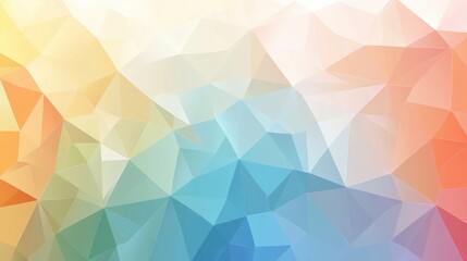 Fototapeta premium Abstract geometric background with pastel color triangles.