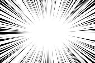Concentration line. Effect line. 集中線、効果線