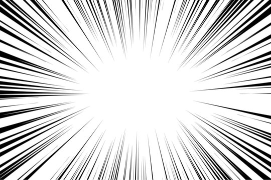 Concentration line. Effect line. 集中線、効果線