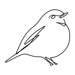 Christmas Winter Animals Line Art Vector Graphic Design Decoration