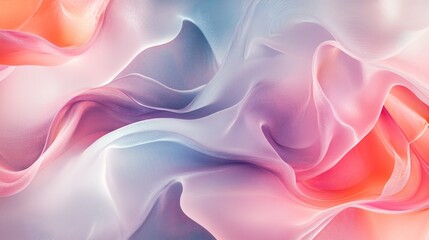 Fototapeta premium A soft, abstract piece with dreamy, flowing shapes and a sense of calm.