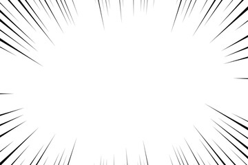 Concentration line. Effect line. 集中線、効果線