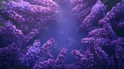 A bunch of purple flowers in a field. Suitable for nature and spring concepts