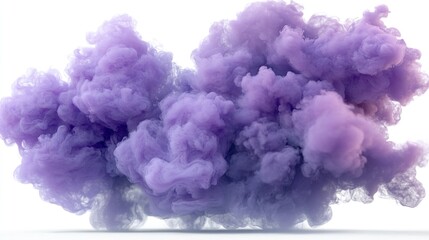 Fototapeta premium purple explosion isolated on transparent background - powder paint effect design element PNG cutout