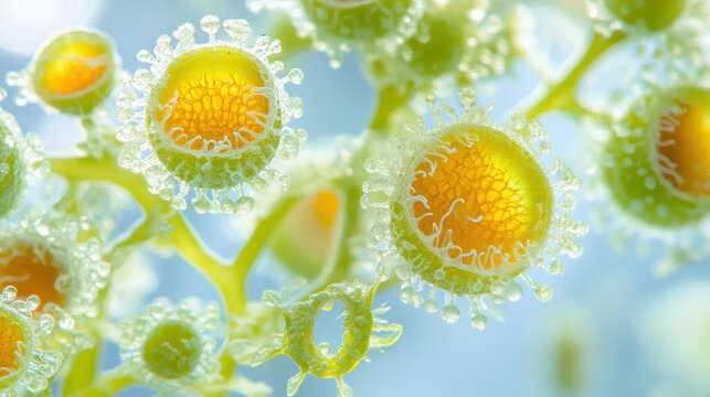 natural transpiration stomata environment reflecting their role in ecosystem health selective focus natural functions realistic Overlay wetland habitat backdrop