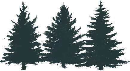 Fototapeta premium Set of vector illustrations on white background.