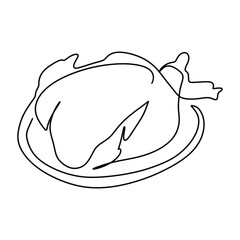 Winter Food Christmas Graphic Design Decoration  Line Art Vector