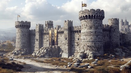 A Medieval Castle Under Siege
