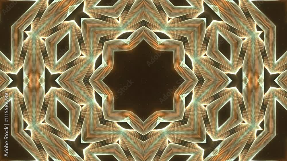 Canvas Prints psychedelic kaleidoscope motion graphic, 4k abstract colorful mandala loop