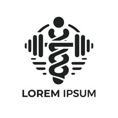 Obraz premium Fitness Gym logo design vector
