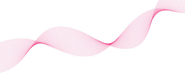 Fototapeta premium abstract vector pink wave lines on white background 