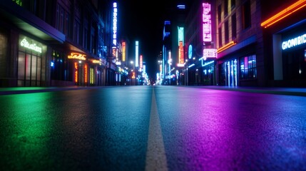 A green screen banner mockup at the Nashville Broadway strip, surrounded by honky-tonk bars, live country music, and vibrant neon signs 