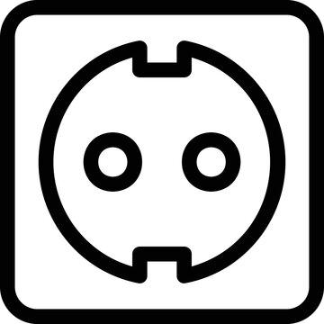 recommend clip art: Simple electrical socket illustration
                    
