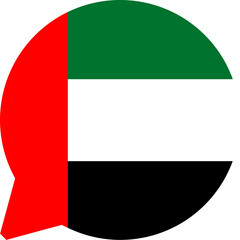 Chat Icon on United Arab Emirates Flag